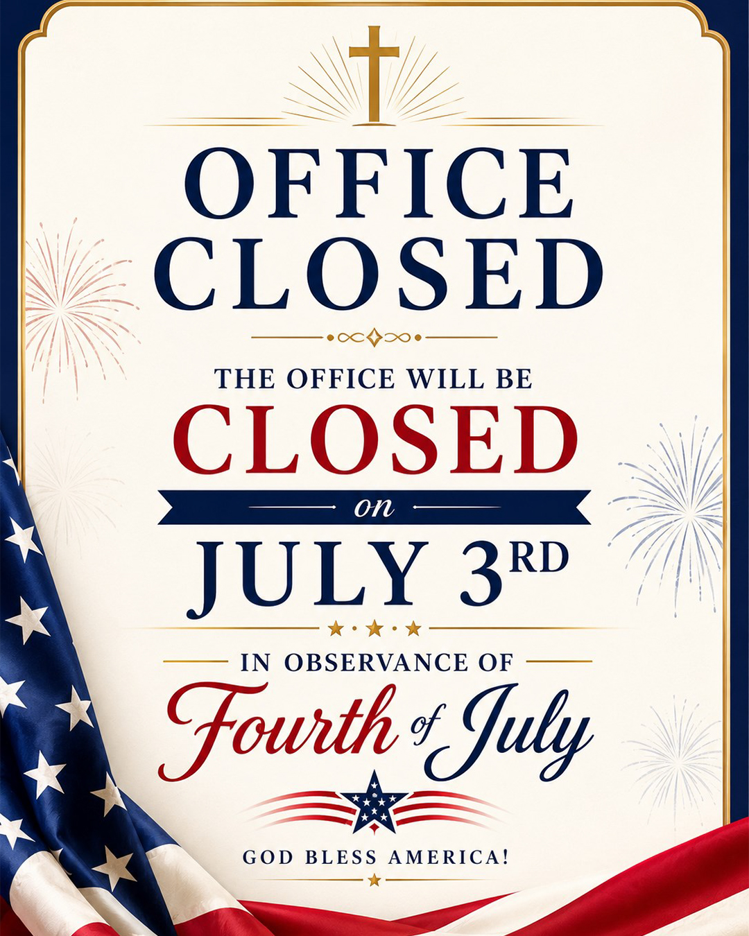Office closed                                                                                                                                                                                                                                                                                               