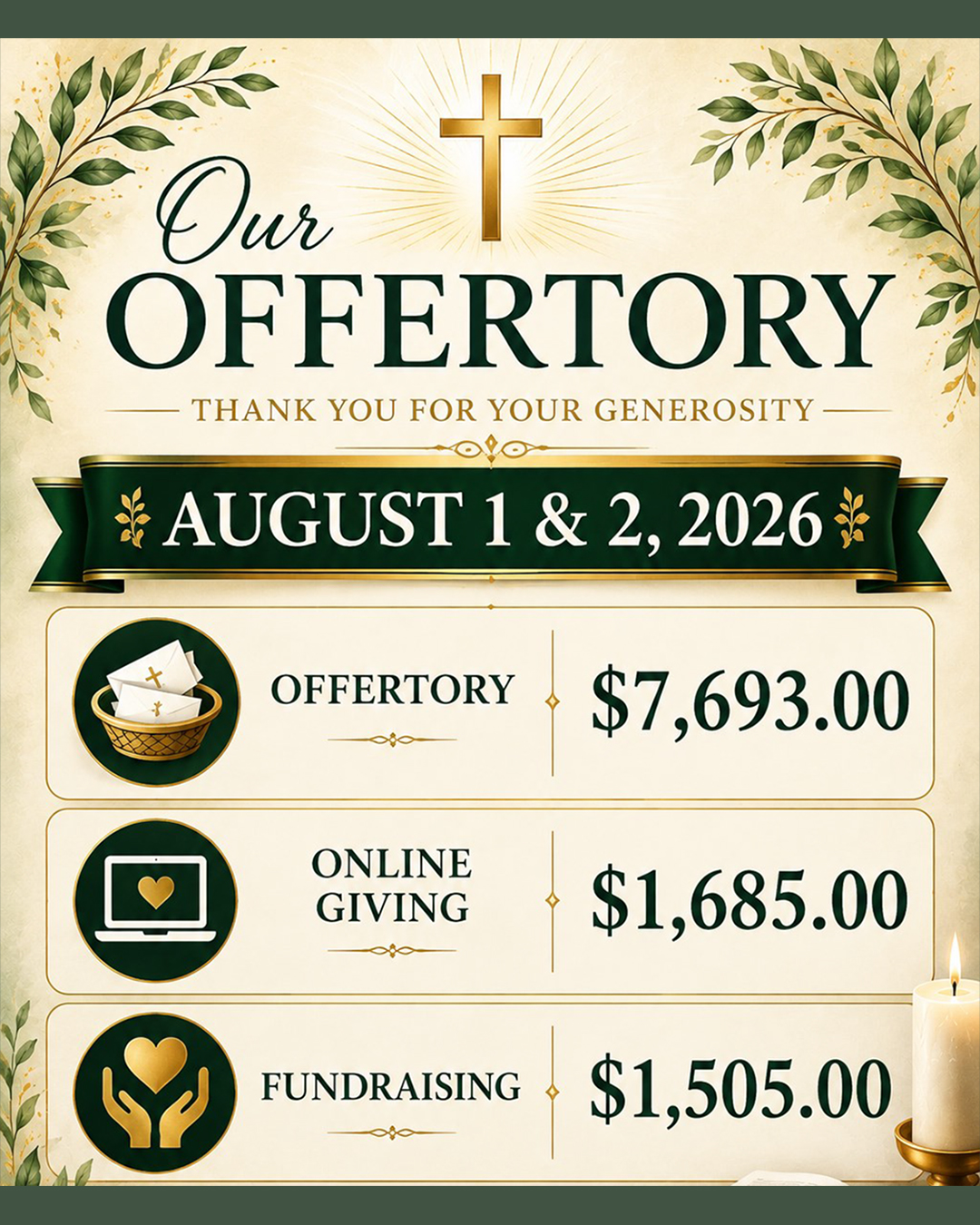 Our Offertory                                                                                                                                                                                                                                                                                               